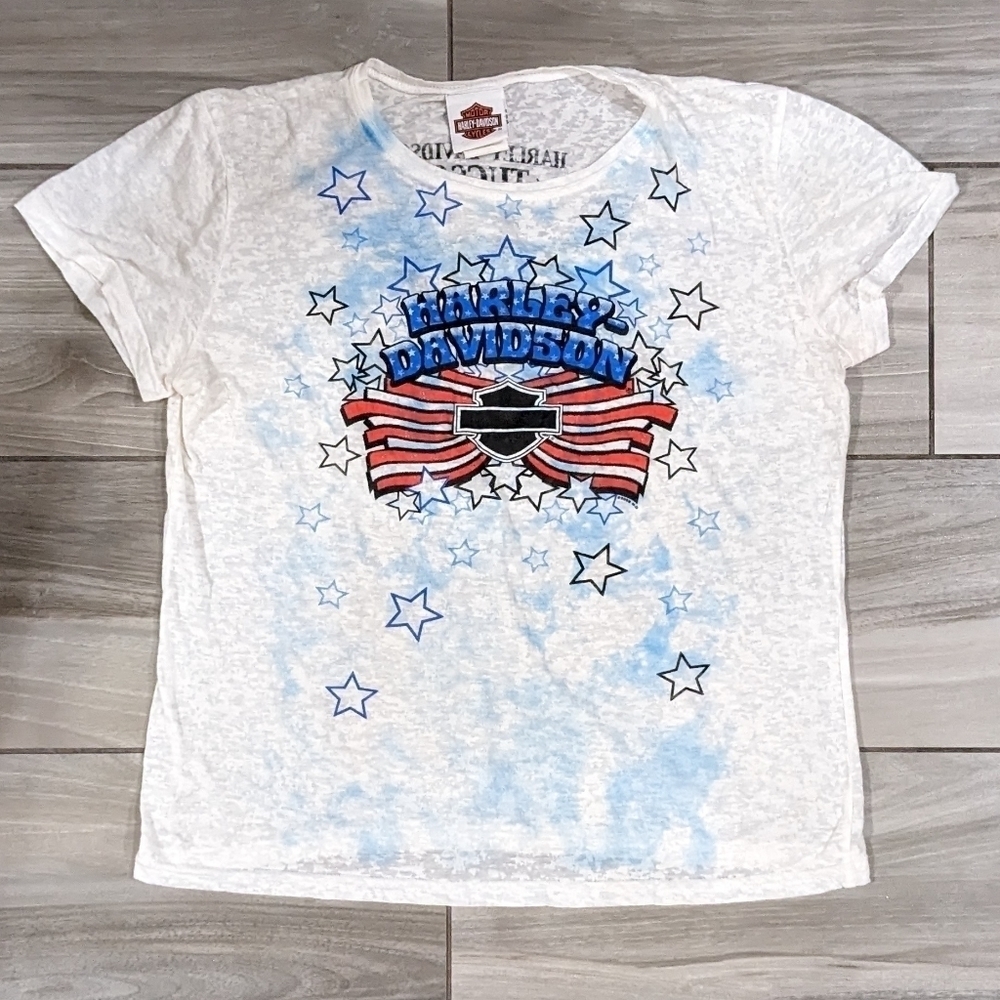 Harley Davidson Sheer Flag Tee